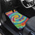 Custom Lithuania Basketball Skeleton 1992 Car Mats Tie Dye Pattern - Wonder Print Shop
