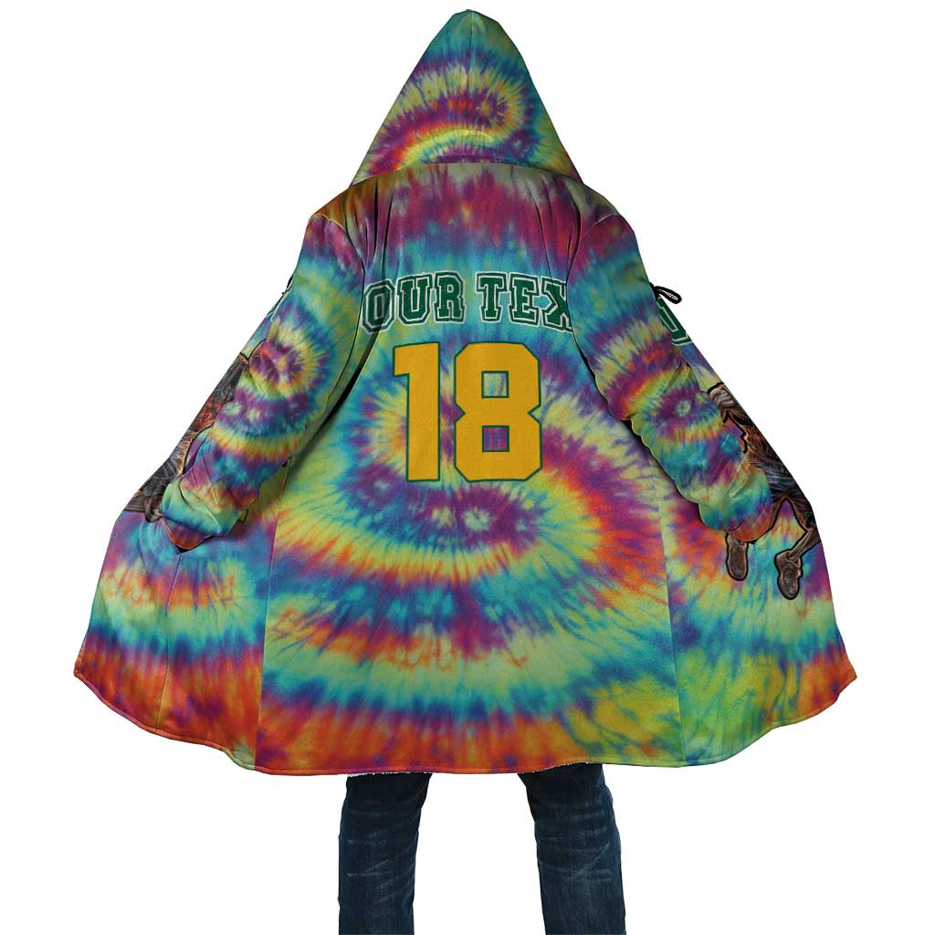 Custom Lithuania Basketball Skeleton 1992 Cloak Tie Dye Pattern - Wonder Print Shop