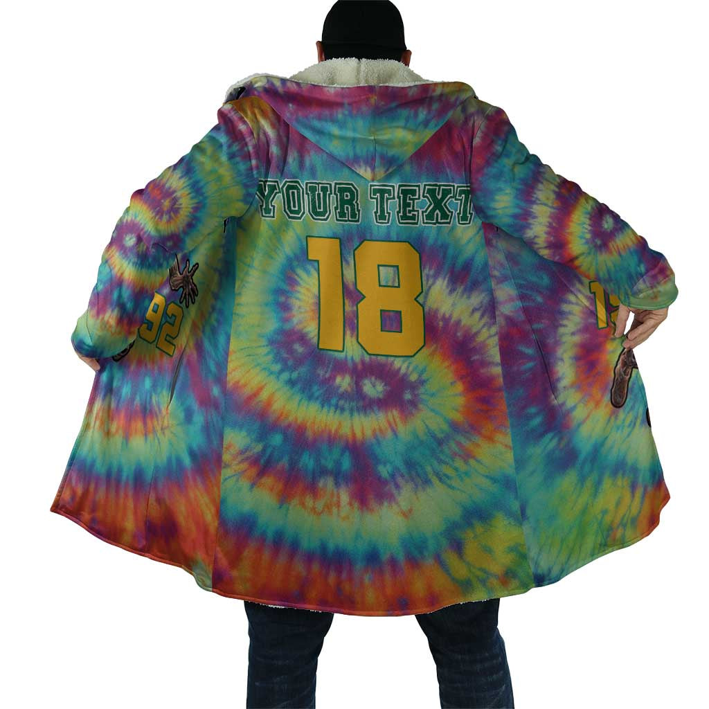 Custom Lithuania Basketball Skeleton 1992 Cloak Tie Dye Pattern - Wonder Print Shop
