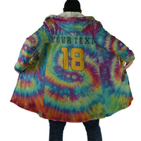 Custom Lithuania Basketball Skeleton 1992 Cloak Tie Dye Pattern - Wonder Print Shop