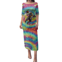 Custom Lithuania Basketball Skeleton 1992 Family Matching Puletasi and Hawaiian Shirt Tie Dye Pattern - Wonder Print Shop