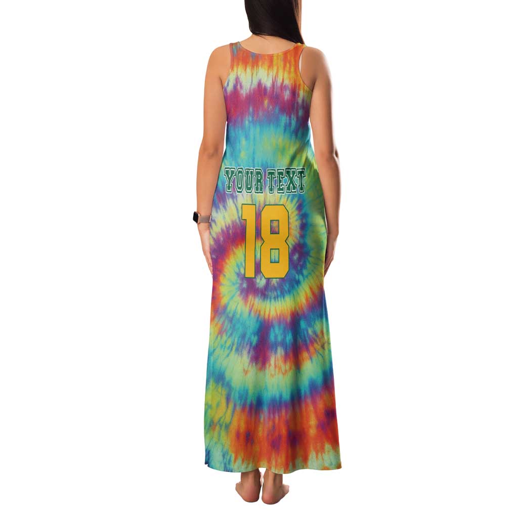 Custom Lithuania Basketball Skeleton 1992 Family Matching Tank Maxi Dress and Hawaiian Shirt Tie Dye Pattern - Wonder Print Shop