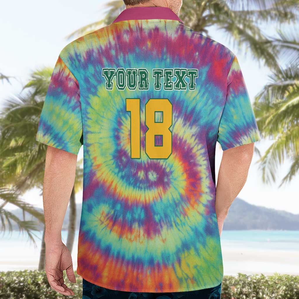 Custom Lithuania Basketball Skeleton 1992 Hawaiian Shirt Tie Dye Pattern - Wonder Print Shop