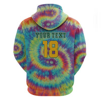 Custom Lithuania Basketball Skeleton 1992 Hoodie Tie Dye Pattern - Wonder Print Shop