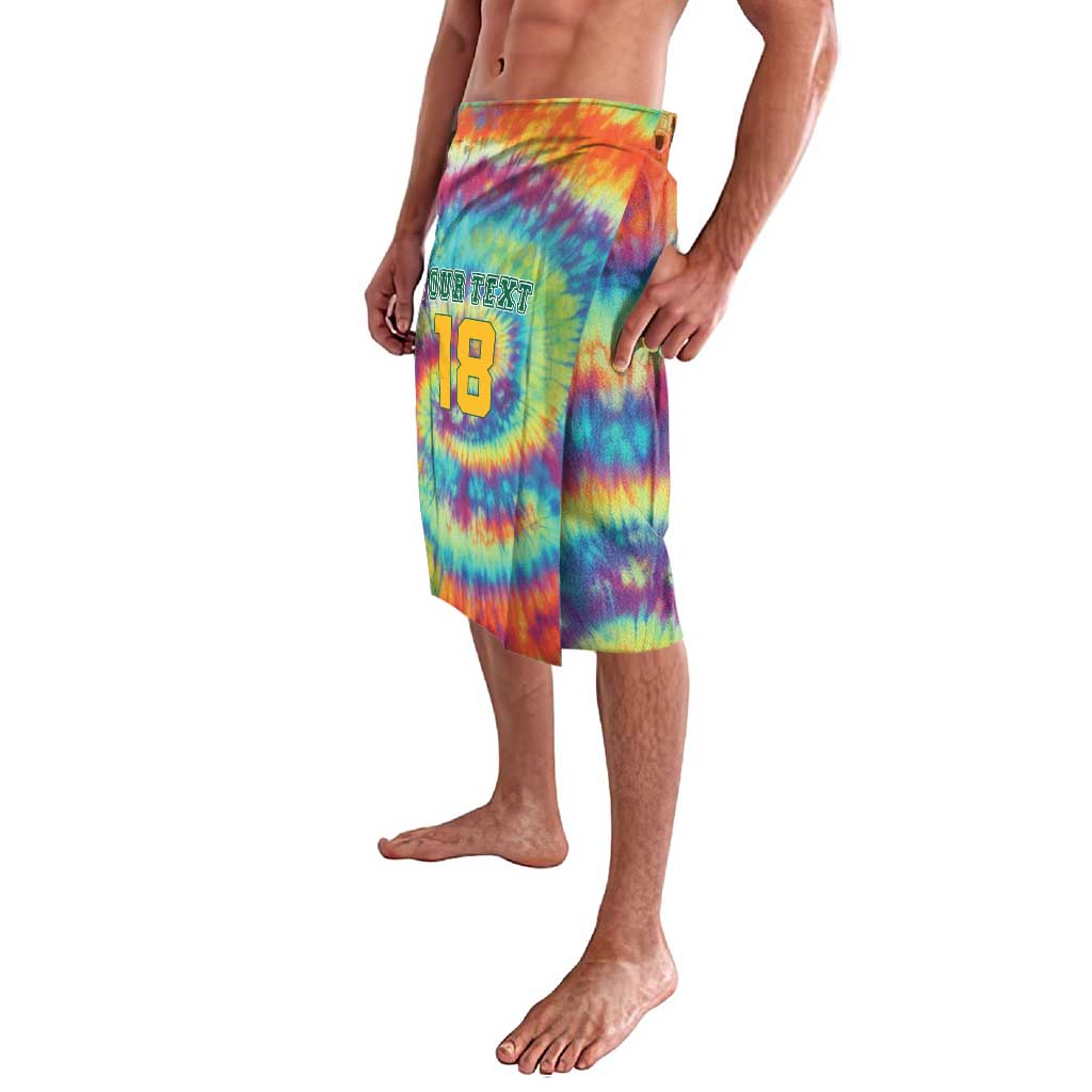 Custom Lithuania Basketball Skeleton 1992 Lavalava Tie Dye Pattern - Wonder Print Shop