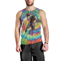 Custom Lithuania Basketball Skeleton 1992 Men Tank Top Tie Dye Pattern - Wonder Print Shop