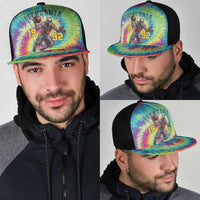 Lithuania Basketball Skeleton 1992 Mesh Trucker Cap Tie Dye Pattern - Wonder Print Shop