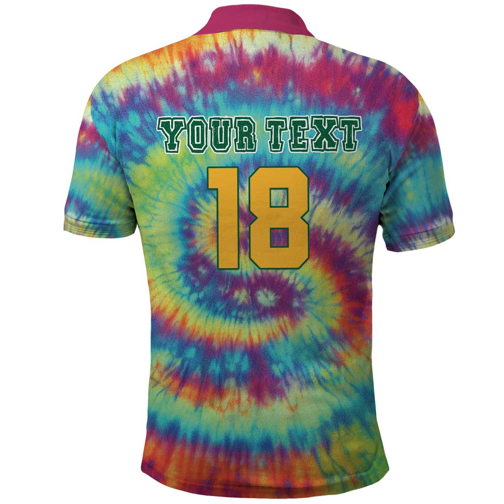 Custom Lithuania Basketball Skeleton 1992 Polo Shirt Tie Dye Pattern - Wonder Print Shop