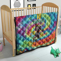 Custom Lithuania Basketball Skeleton 1992 Quilt Tie Dye Pattern - Wonder Print Shop