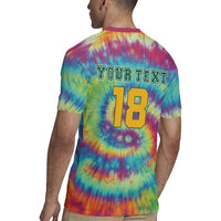 Custom Lithuania Basketball Skeleton 1992 Rugby Jersey Tie Dye Pattern - Wonder Print Shop