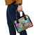 Custom Lithuania Basketball Skeleton 1992 Shoulder Handbag Tie Dye Pattern - Wonder Print Shop