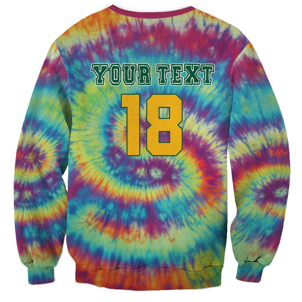 Custom Lithuania Basketball Skeleton 1992 Sweatshirt Tie Dye Pattern - Wonder Print Shop