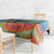 Custom Lithuania Basketball Skeleton 1992 Tablecloth Tie Dye Pattern - Wonder Print Shop