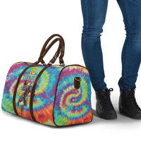 Custom Lithuania Basketball Skeleton 1992 Travel Bag Tie Dye Pattern - Wonder Print Shop