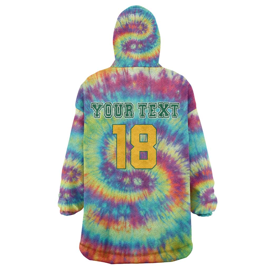 Custom Lithuania Basketball Skeleton 1992 Wearable Blanket Hoodie Tie Dye Pattern - Wonder Print Shop