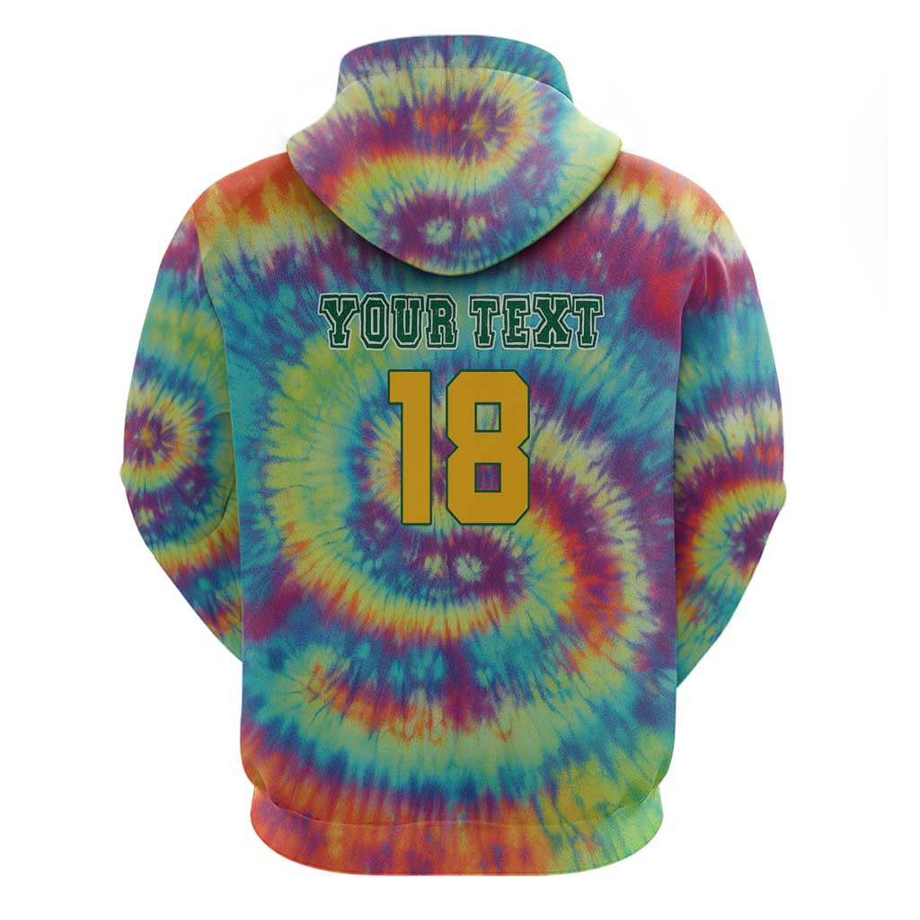 Custom Lithuania Basketball Skeleton 1992 Zip Hoodie Tie Dye Pattern - Wonder Print Shop