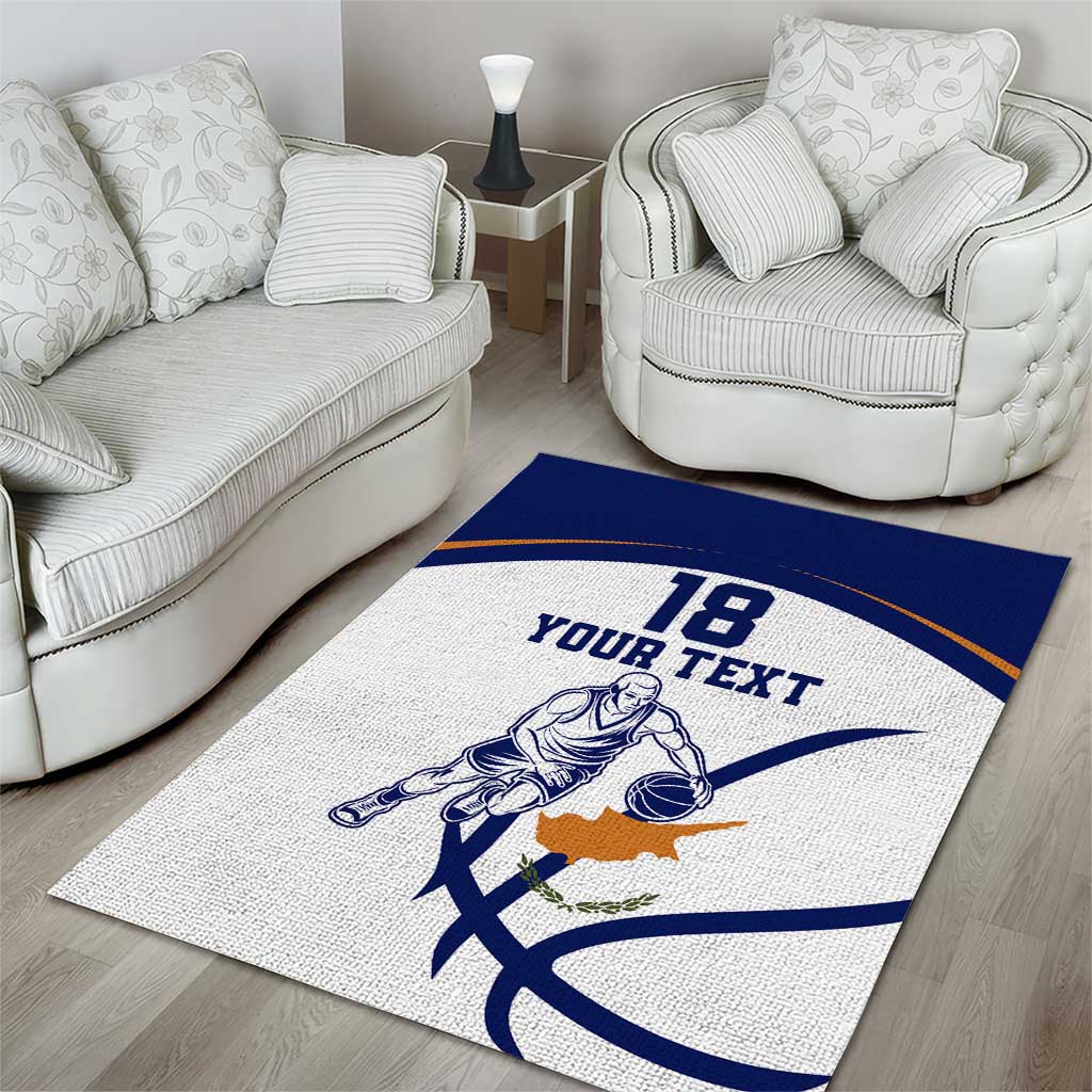 Cyprus Basketball Custom Area Rug Go Champion - Wonder Print Shop