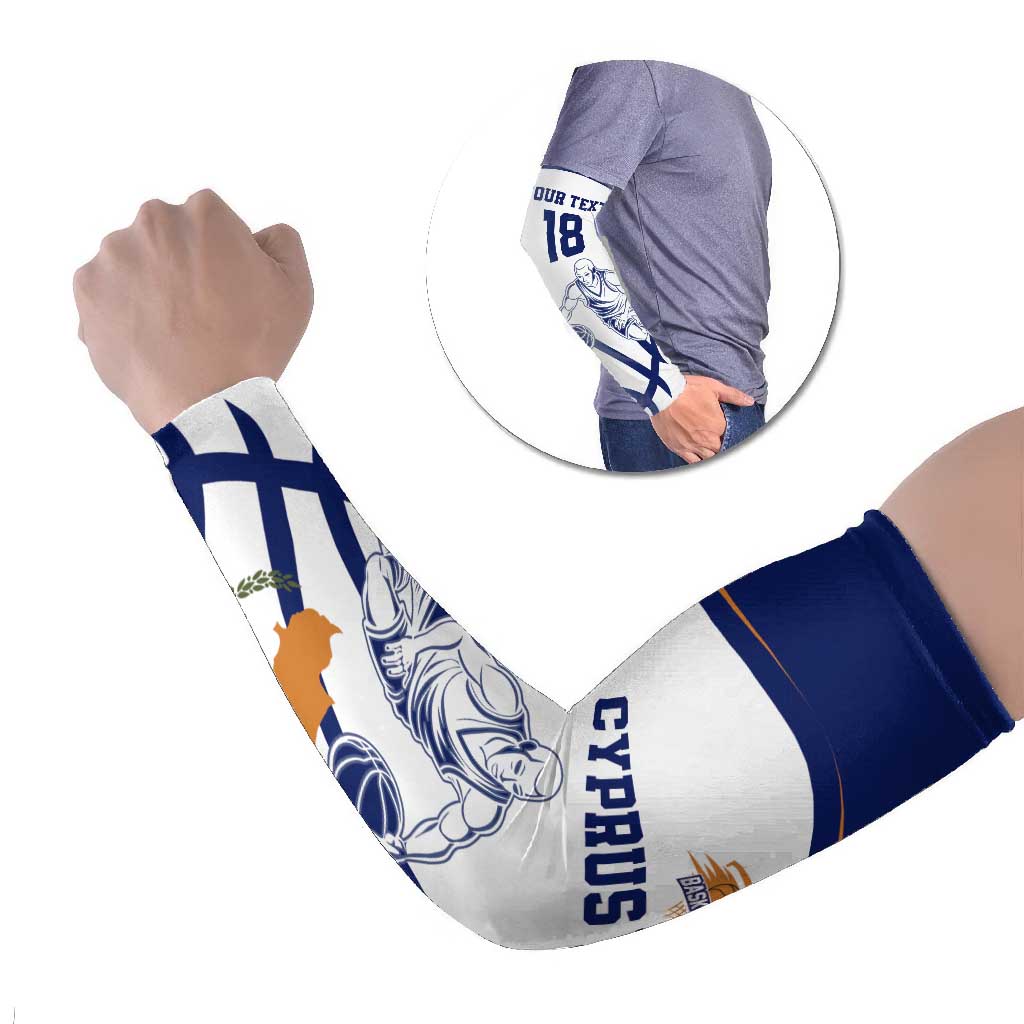 Cyprus Basketball Custom Arm Sleeves Go Champion - Wonder Print Shop
