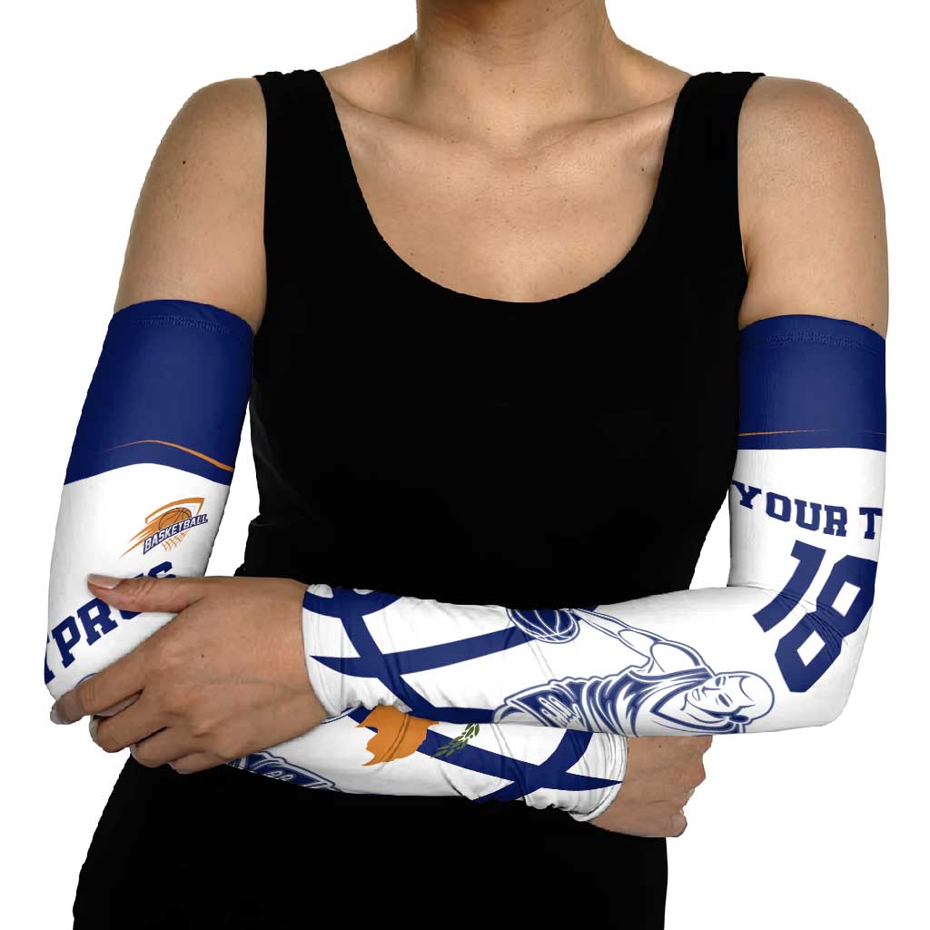 Cyprus Basketball Custom Arm Sleeves Go Champion - Wonder Print Shop