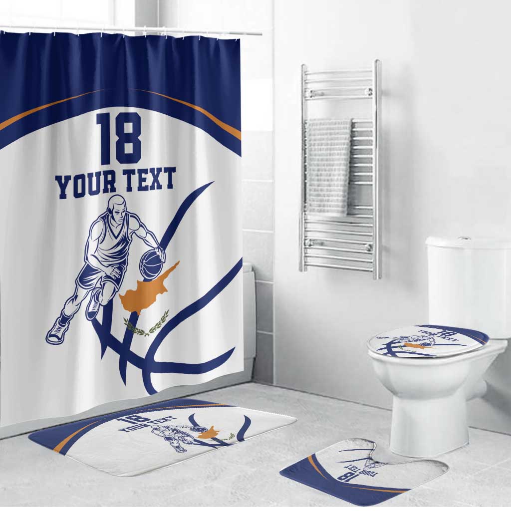 Cyprus Basketball Custom Bathroom Set Go Champion - Wonder Print Shop