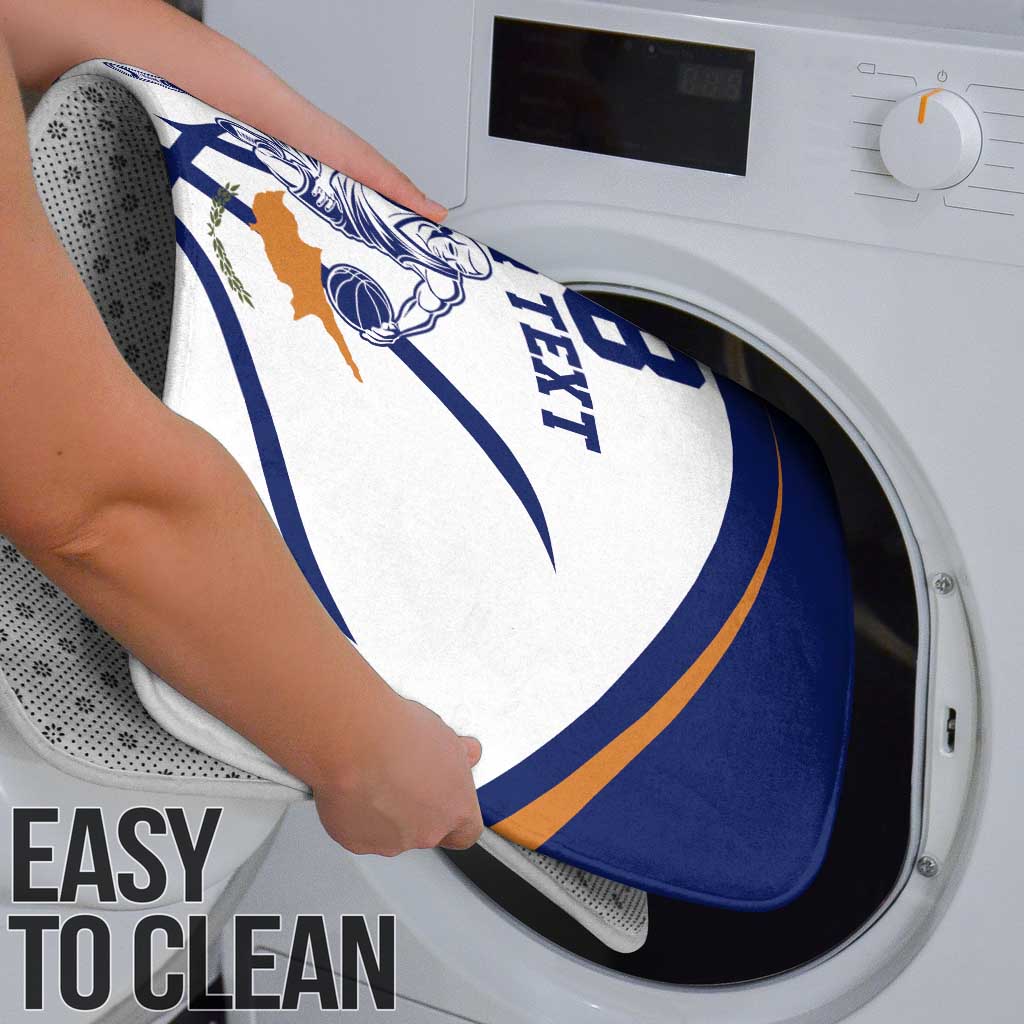 Cyprus Basketball Custom Bathroom Set Go Champion - Wonder Print Shop