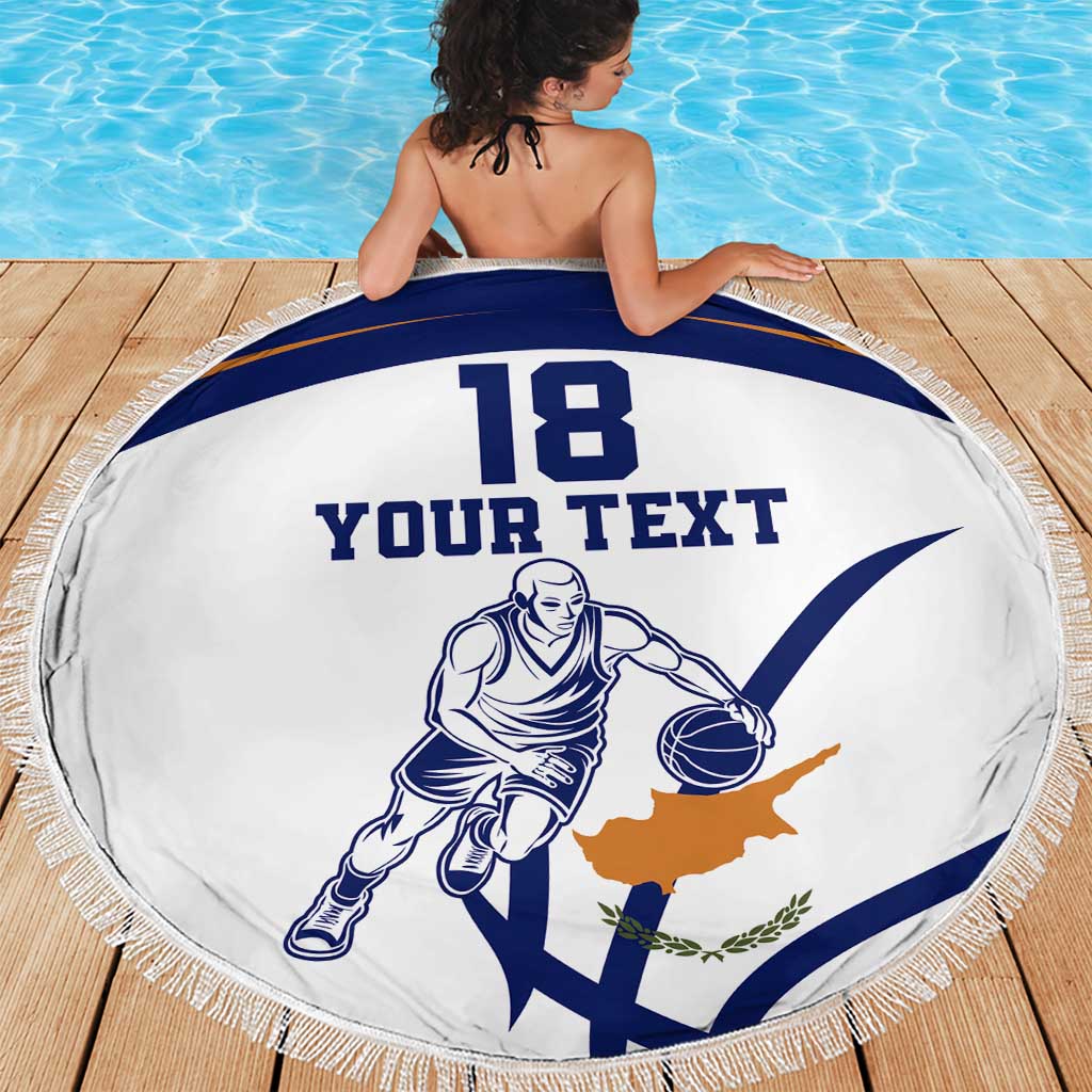 Cyprus Basketball Custom Beach Blanket Go Champion - Wonder Print Shop