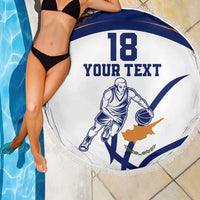 Cyprus Basketball Custom Beach Blanket Go Champion - Wonder Print Shop