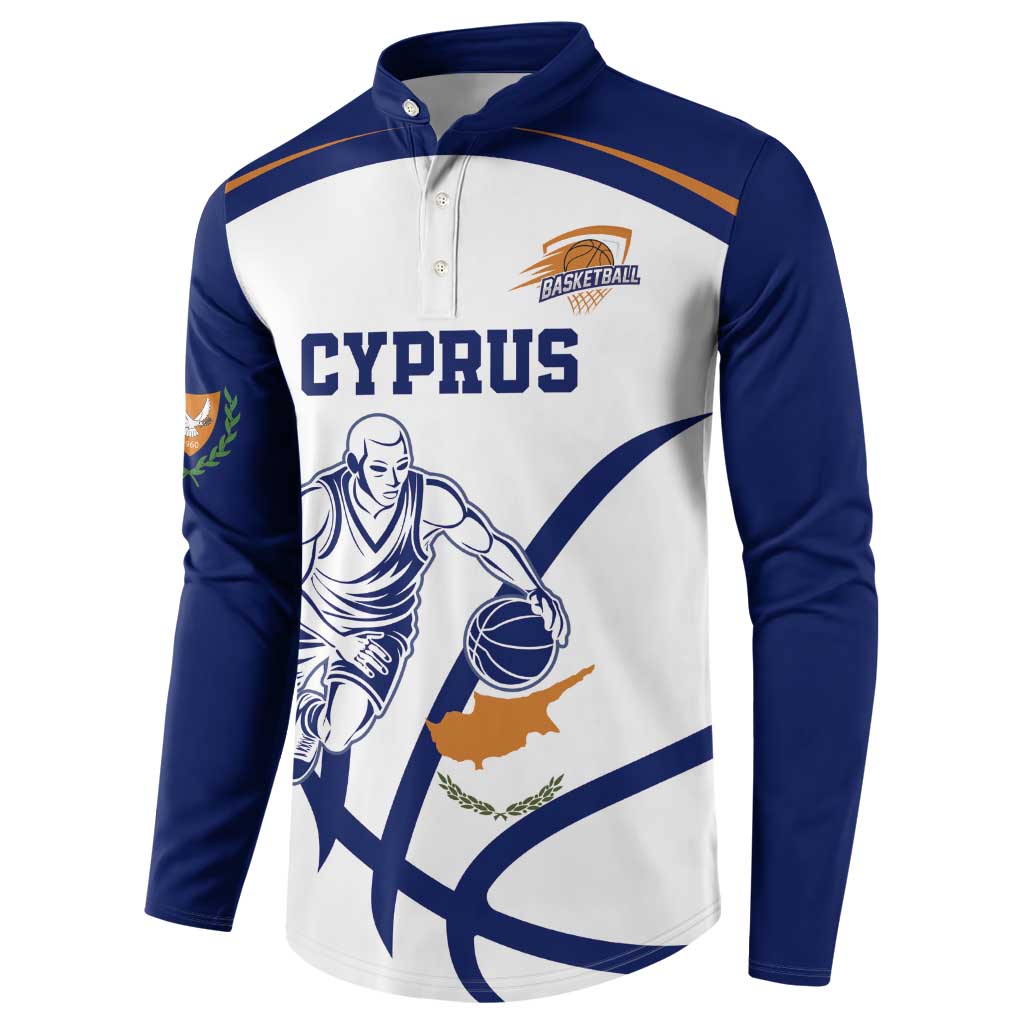 Cyprus Basketball Custom Button Sweatshirt Go Champion - Wonder Print Shop