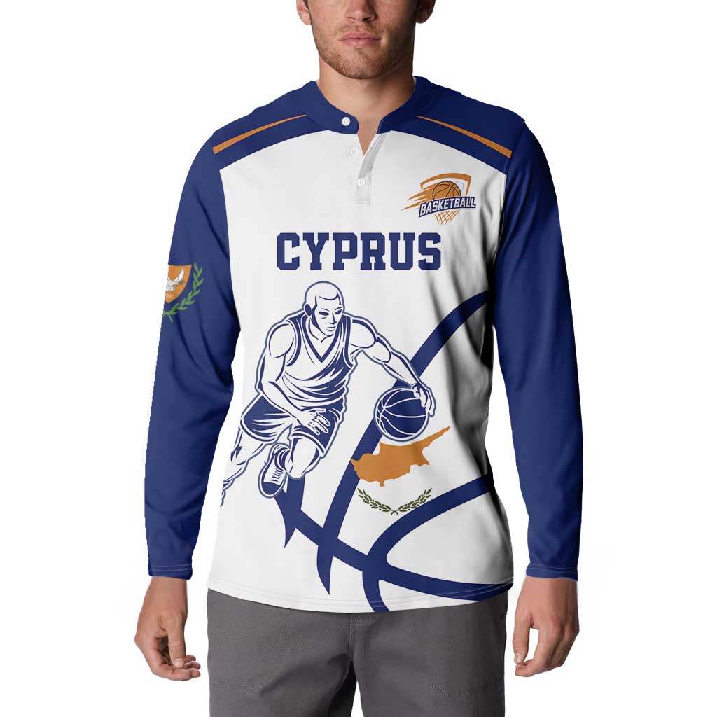 Cyprus Basketball Custom Button Sweatshirt Go Champion - Wonder Print Shop
