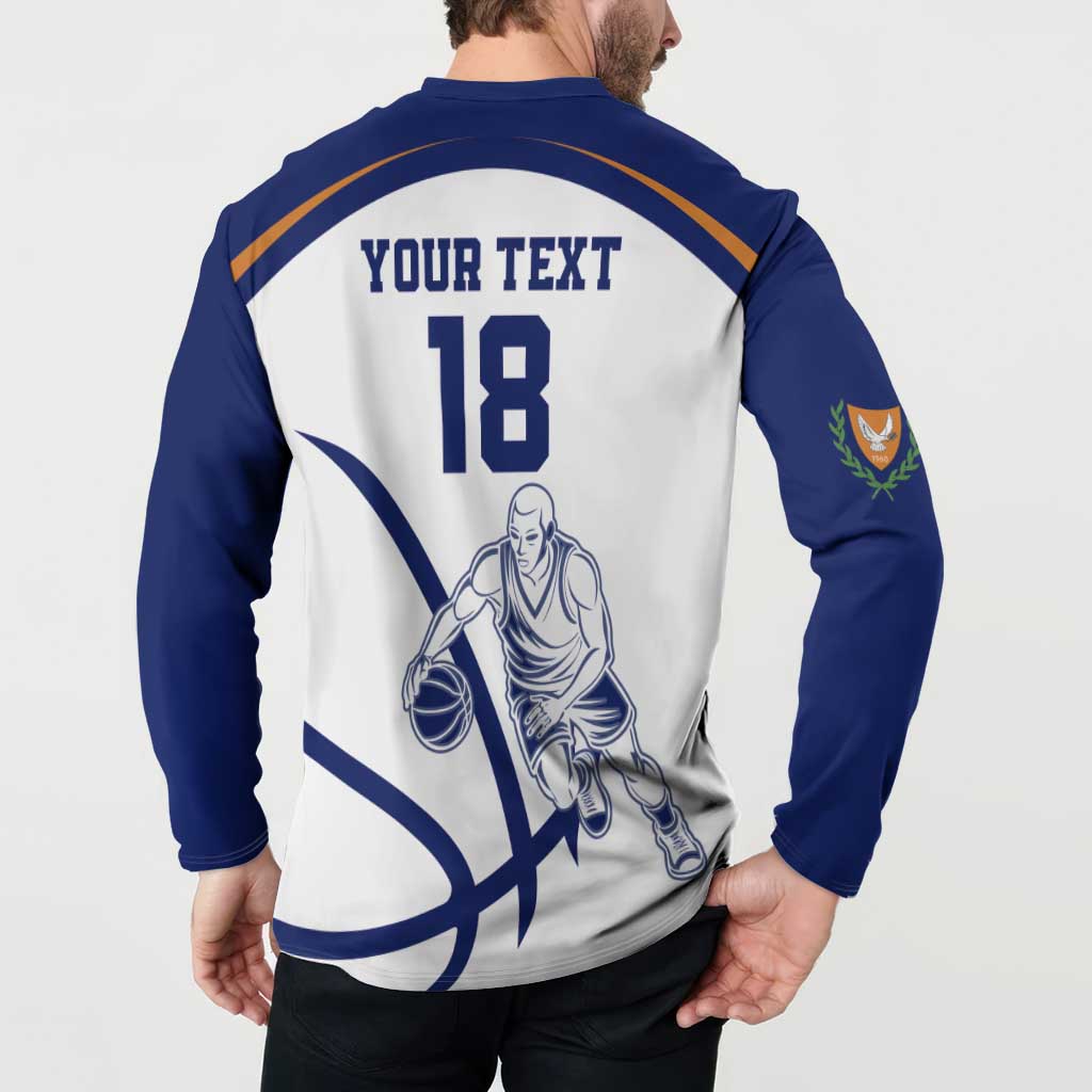 Cyprus Basketball Custom Button Sweatshirt Go Champion - Wonder Print Shop