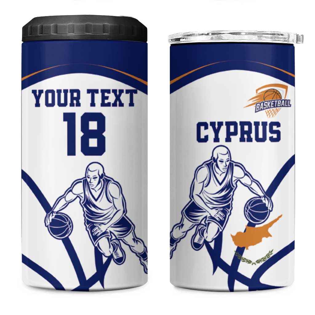 Cyprus Basketball Custom 4 in 1 Can Cooler Tumbler Go Champion - Wonder Print Shop
