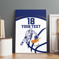 Cyprus Basketball Custom Canvas Wall Art Go Champion - Wonder Print Shop