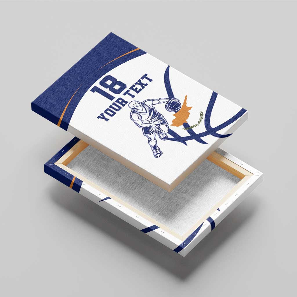 Cyprus Basketball Custom Canvas Wall Art Go Champion - Wonder Print Shop