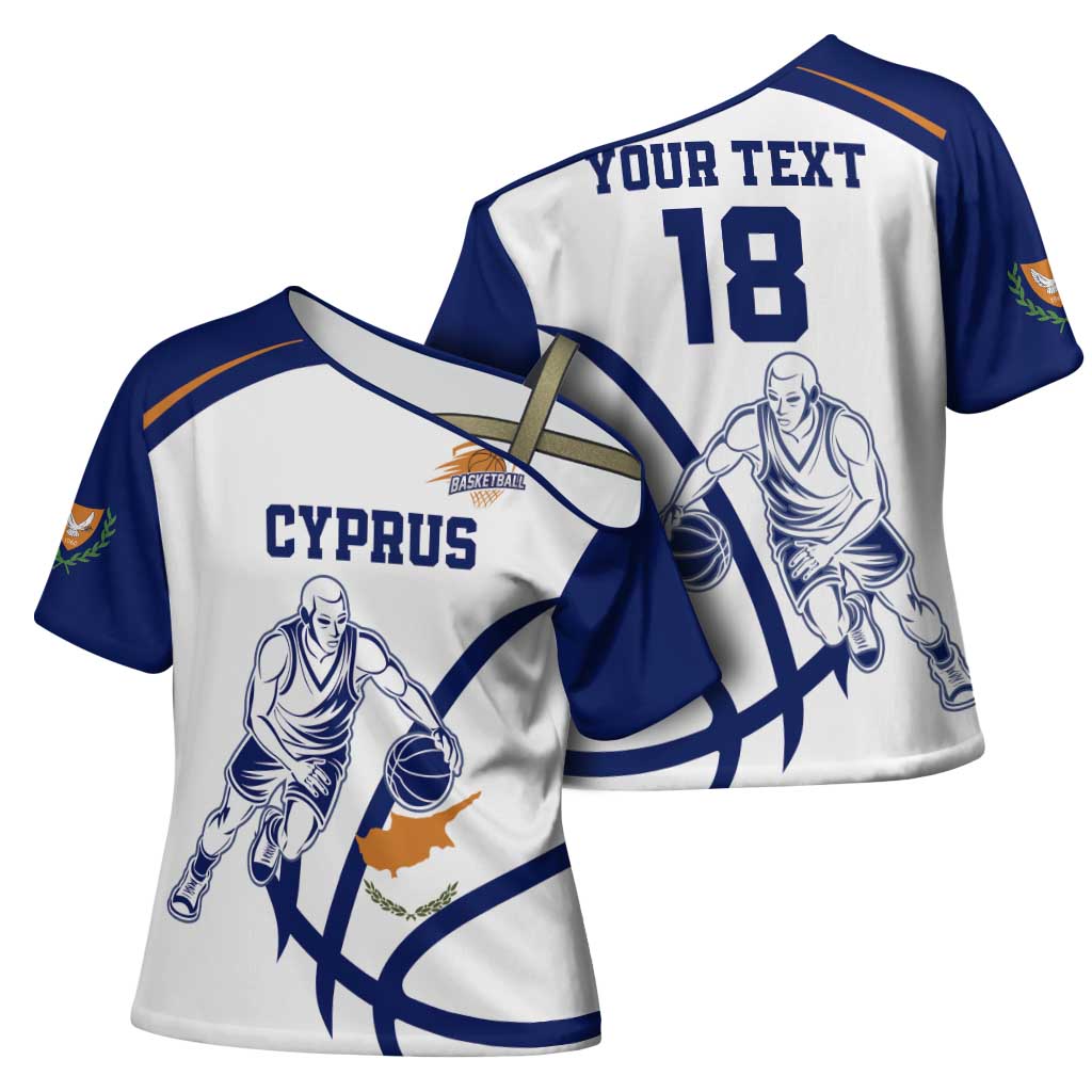 Cyprus Basketball Custom Cross Shoulder Shirt Go Champion - Wonder Print Shop