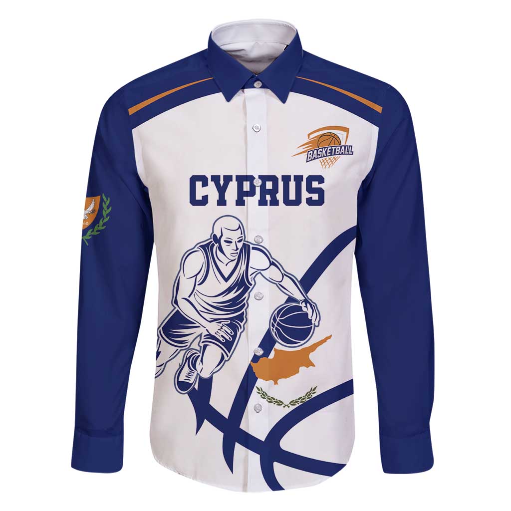 Cyprus Basketball Custom Family Matching Off Shoulder Maxi Dress and Hawaiian Shirt Go Champion - Wonder Print Shop