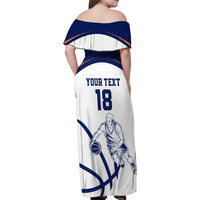 Cyprus Basketball Custom Family Matching Off Shoulder Maxi Dress and Hawaiian Shirt Go Champion - Wonder Print Shop