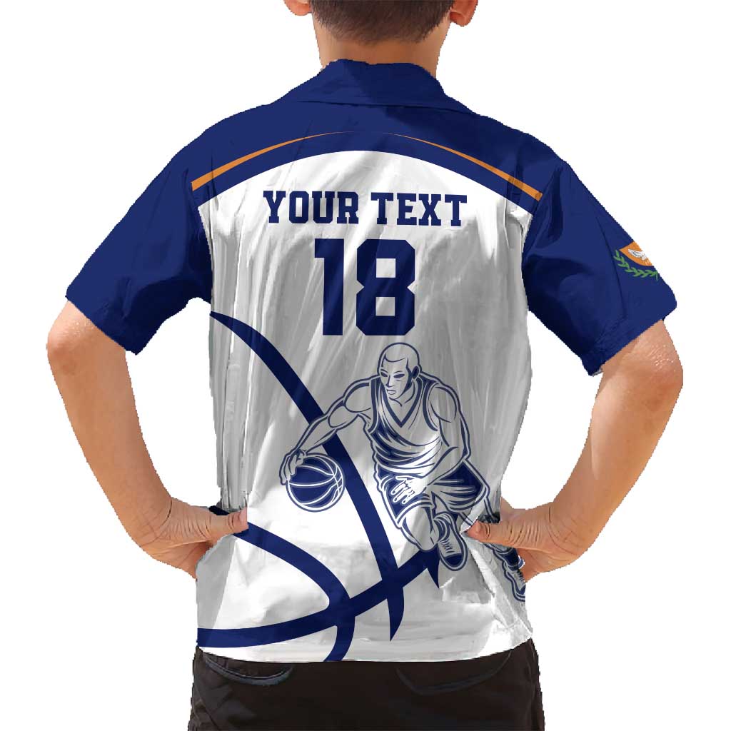 Cyprus Basketball Custom Family Matching Off Shoulder Short Dress and Hawaiian Shirt Go Champion - Wonder Print Shop