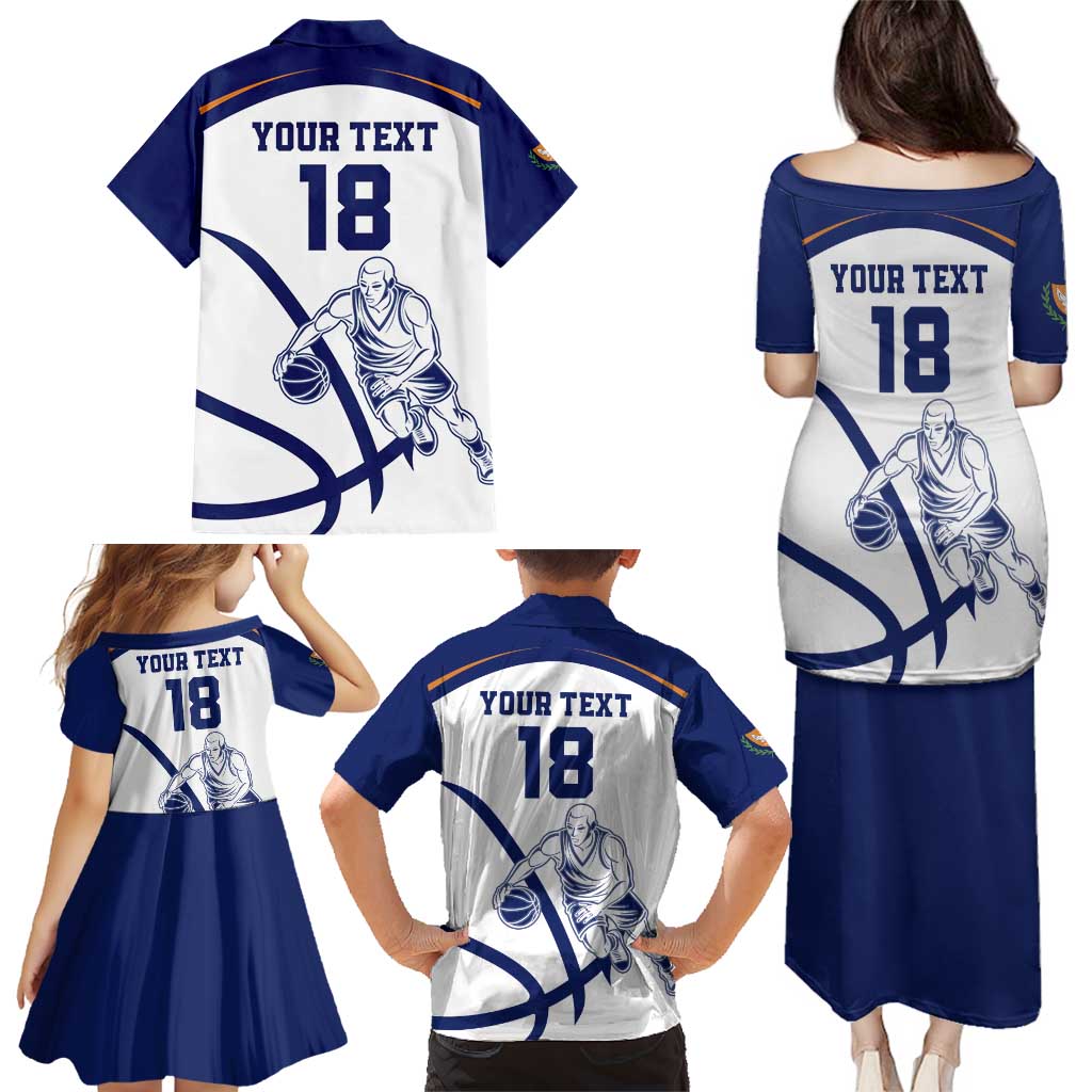 Cyprus Basketball Custom Family Matching Puletasi and Hawaiian Shirt Go Champion - Wonder Print Shop