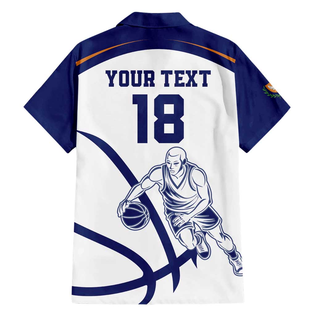 Cyprus Basketball Custom Family Matching Short Sleeve Bodycon Dress and Hawaiian Shirt Go Champion - Wonder Print Shop