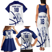 Cyprus Basketball Custom Family Matching Tank Maxi Dress and Hawaiian Shirt Go Champion - Wonder Print Shop