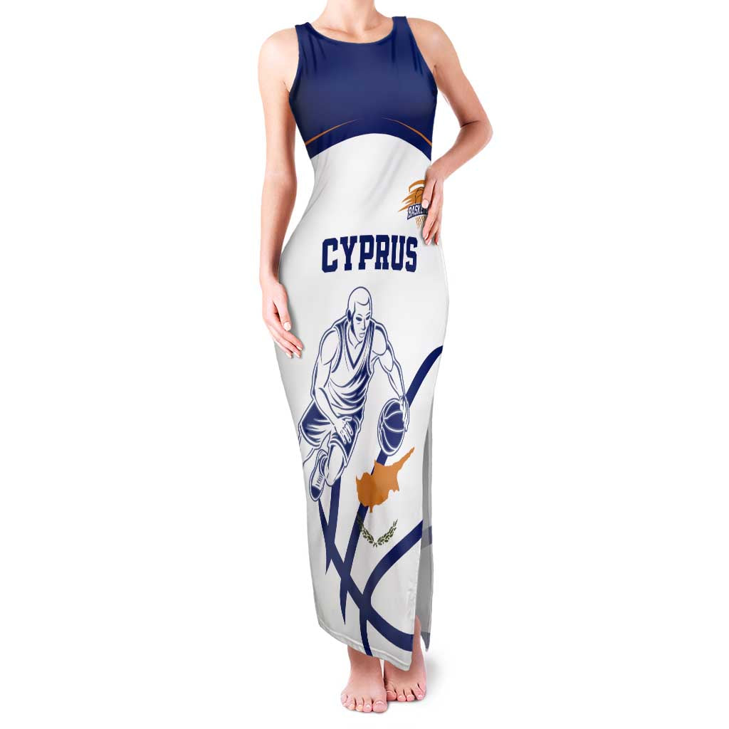 Cyprus Basketball Custom Family Matching Tank Maxi Dress and Hawaiian Shirt Go Champion - Wonder Print Shop