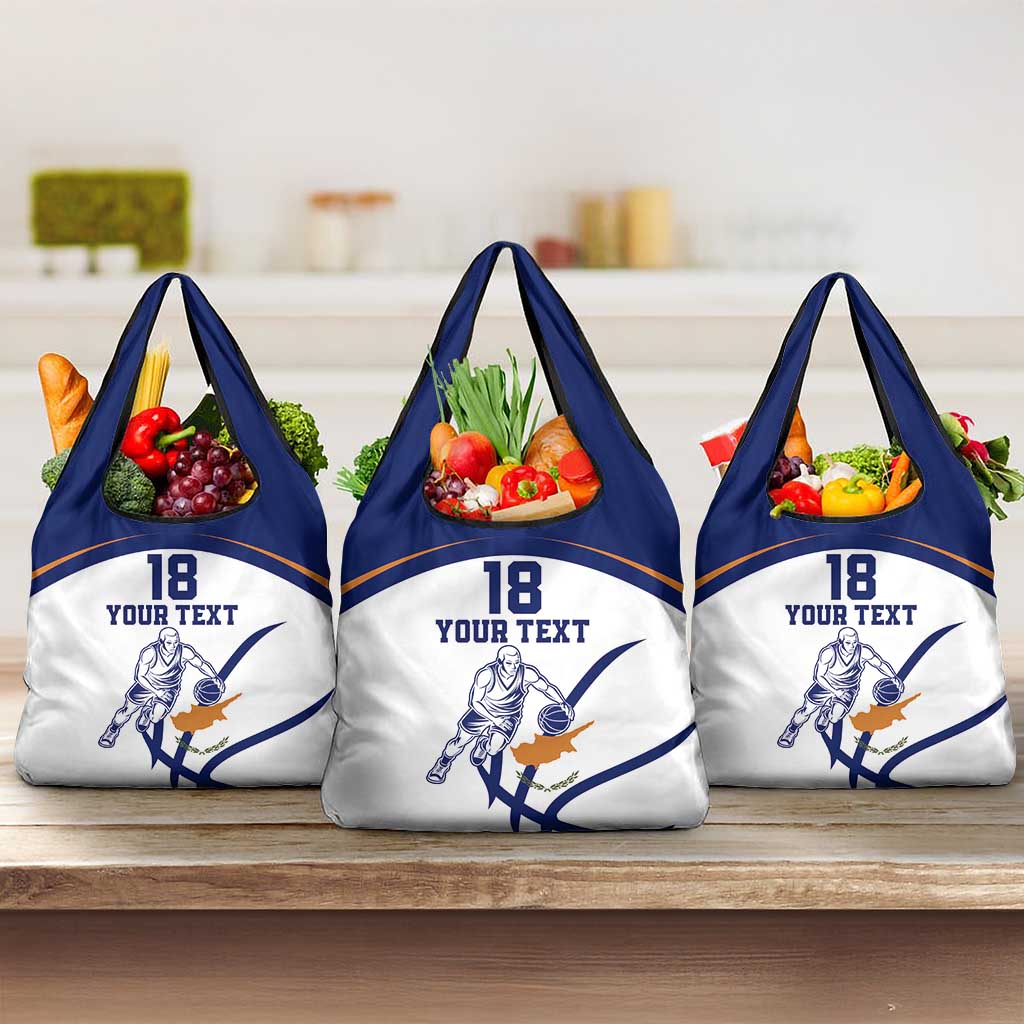 Cyprus Basketball Custom Grocery Bag Go Champion - Wonder Print Shop