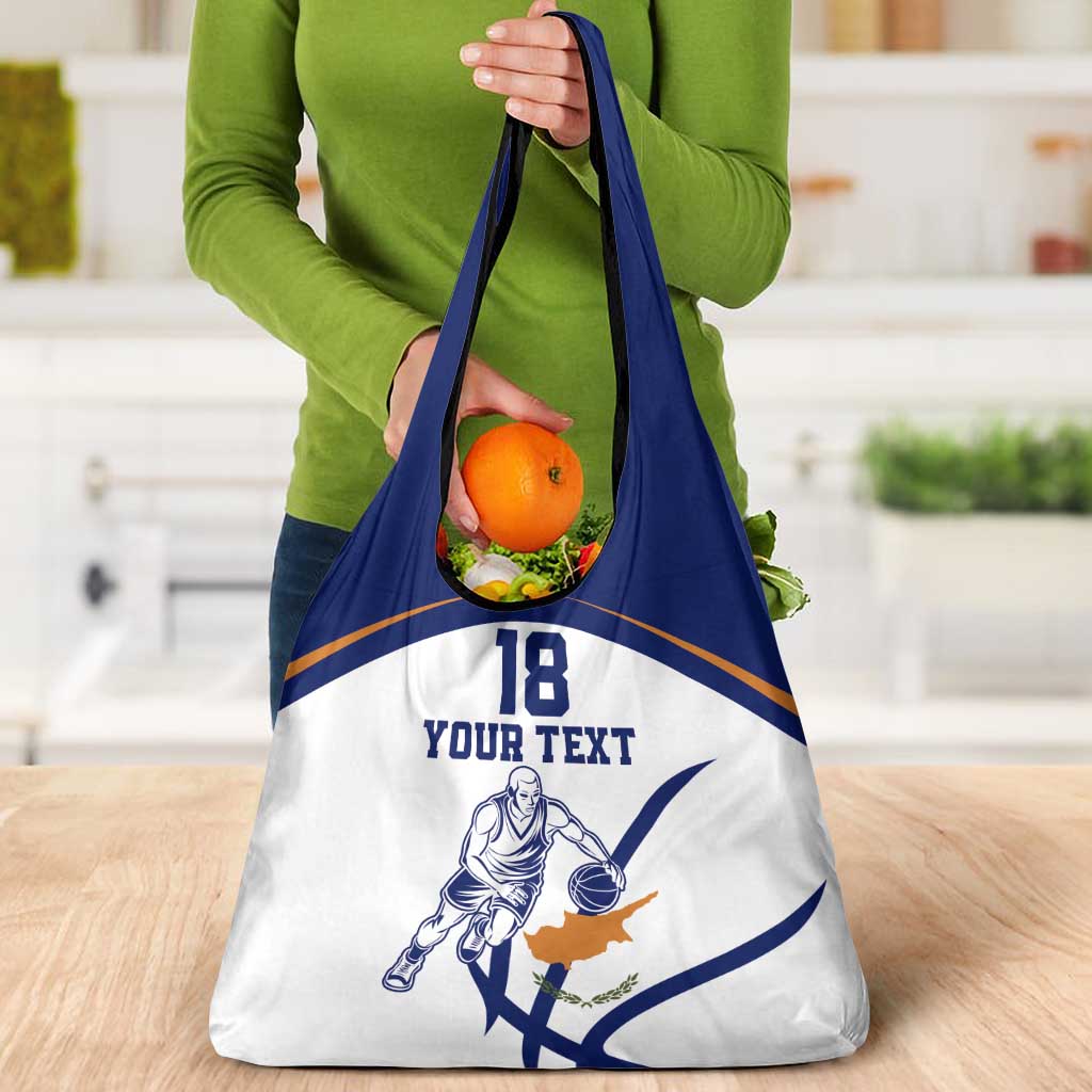 Cyprus Basketball Custom Grocery Bag Go Champion - Wonder Print Shop
