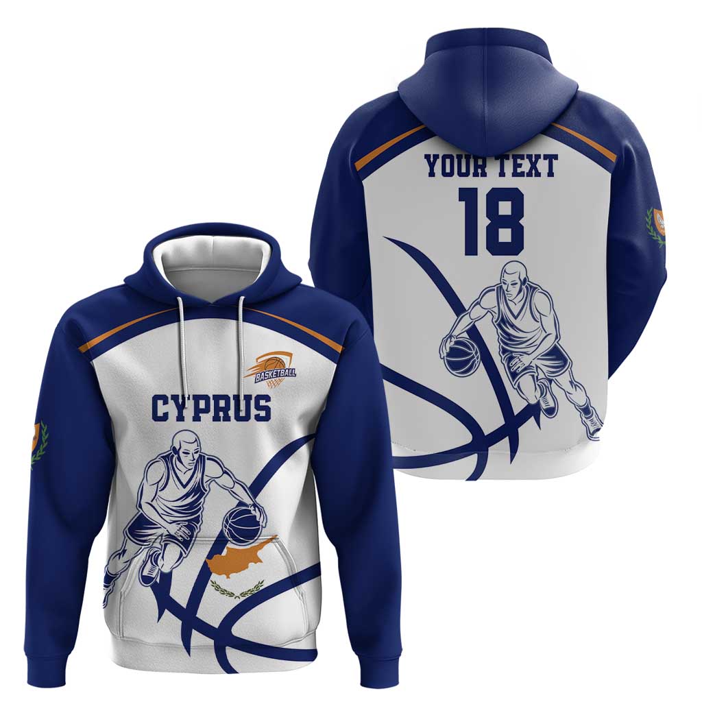 Cyprus Basketball Custom Hoodie Go Champion - Wonder Print Shop