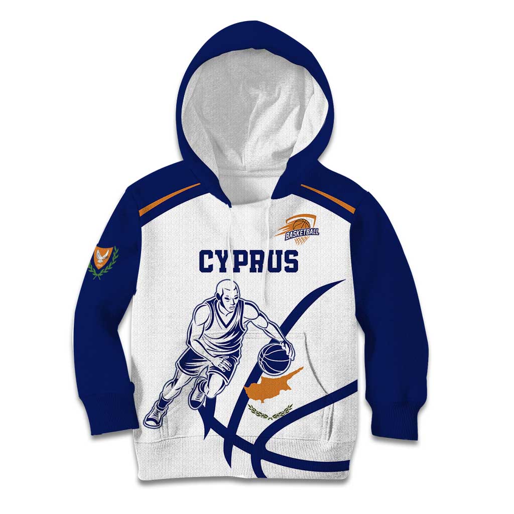Cyprus Basketball Custom Kid Hoodie Go Champion - Wonder Print Shop