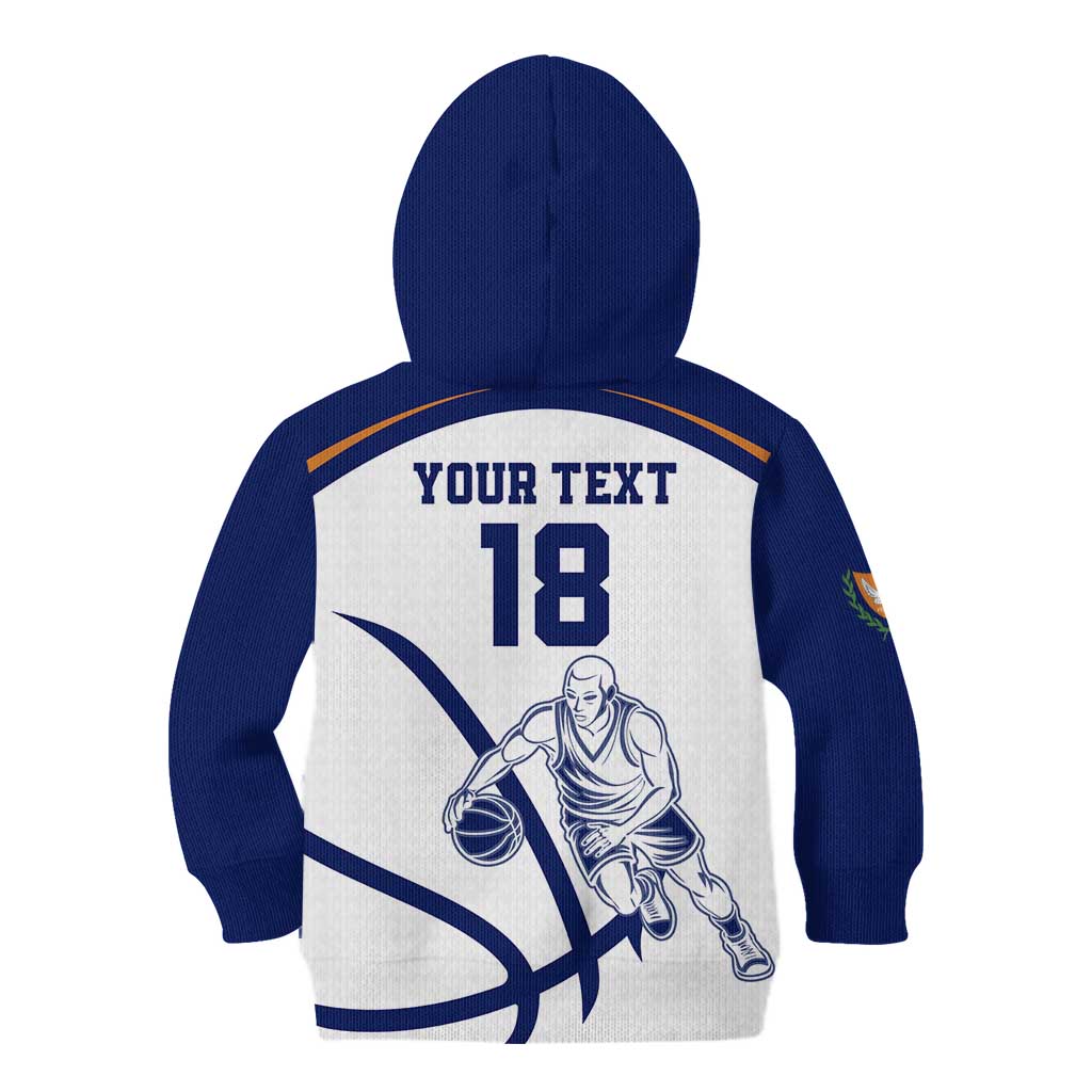 Cyprus Basketball Custom Kid Hoodie Go Champion - Wonder Print Shop