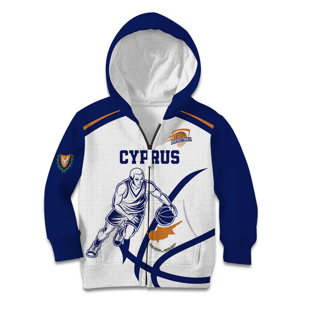Cyprus Basketball Custom Kid Hoodie Go Champion - Wonder Print Shop