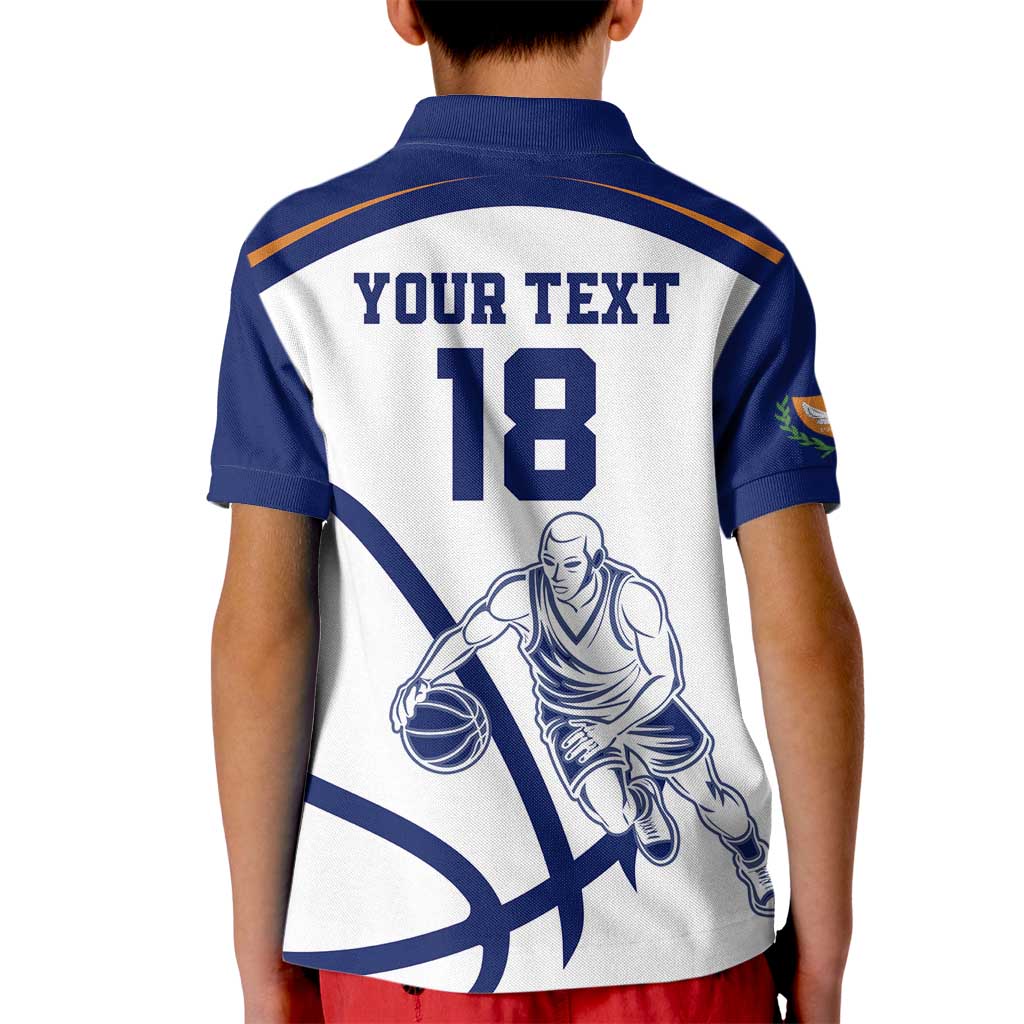 Cyprus Basketball Custom Kid Polo Shirt Go Champion - Wonder Print Shop