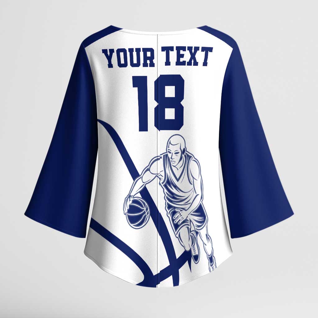 Cyprus Basketball Custom Kimono Sleeve Blouse Go Champion - Wonder Print Shop