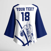 Cyprus Basketball Custom Kimono Sleeve Blouse Go Champion - Wonder Print Shop